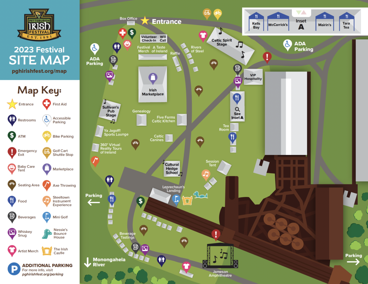 Festival Site Map Pittsburgh Irish Festival